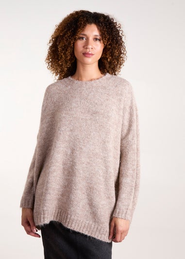 Blue Vanilla Brown Round Neck Jumper