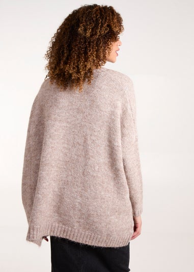 Blue Vanilla Brown Round Neck Jumper