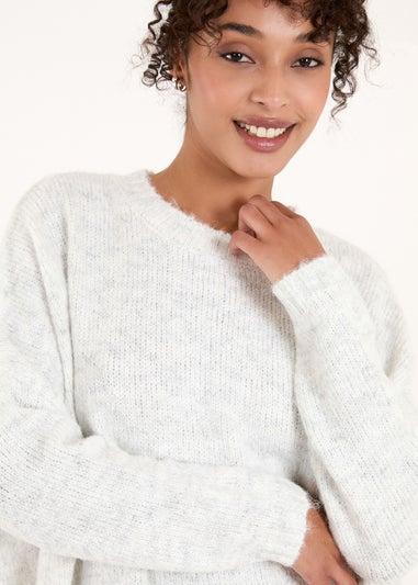 Blue Vanilla Stone Round Neck Jumper