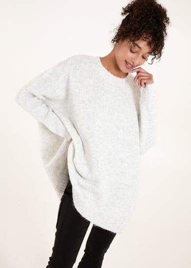 Blue Vanilla Stone Round Neck Jumper