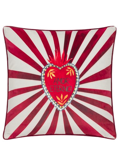 furn. Amor Eterno Velvet Piped Filled Cushion (45cm x 45cm)