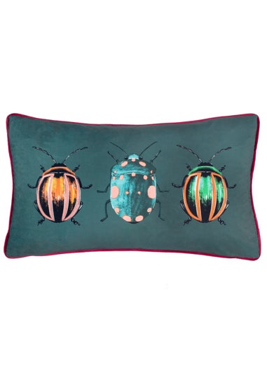 furn. Beetalis Piped Velvet Filled Cushion (30cm x 50cm)