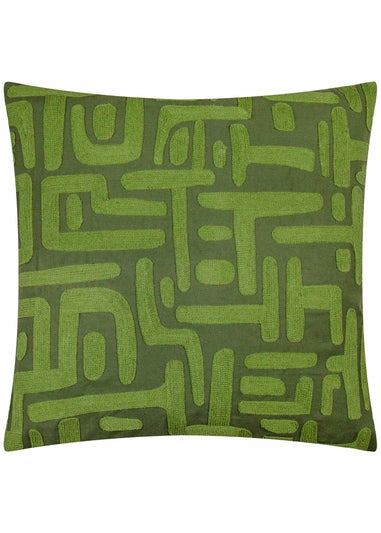 Hoem Brooke Embroidered Cotton Filled Cushion (45cm x 45cm)