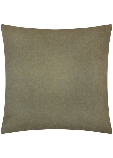 furn. Picking Patch Embroidered Velvet Filled Cushion (45cm x 45cm)