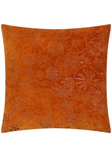 furn. Picking Patch Embroidered Velvet Filled Cushion (45cm x 45cm)