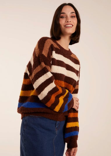 Blue Vanilla Chocolate Soft Touch Stripe Jumper