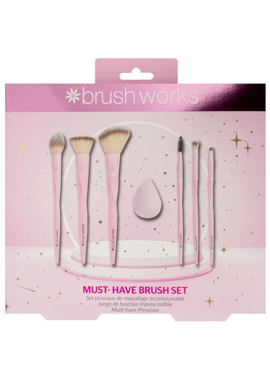 Brushworks Pastel Pink Must-Have Brush Set