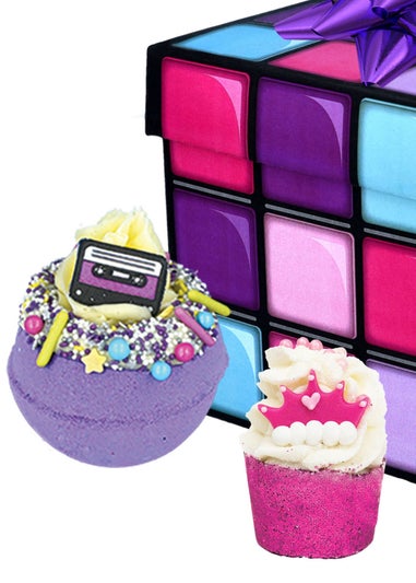 Bomb Cosmetics Purple Rainbow Rubiks Cube Set