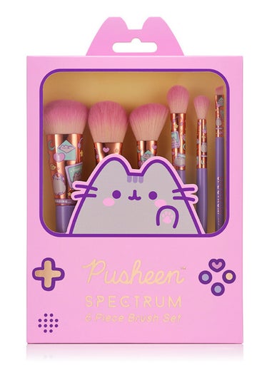 Spectrum Pastel Pink Pusheen Gamer Girl Makeup Brush Set