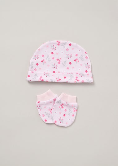 Rock a Bye Baby Soft Pink Cotton 5-Piece Gift Set