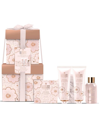 The Luxury Bathing Company Pastel Pink Complete Collection Stack Set