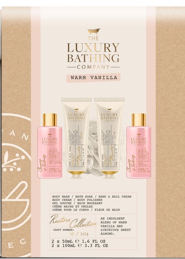 The Luxury Bathing Company Beige Restore Collection Bag Set