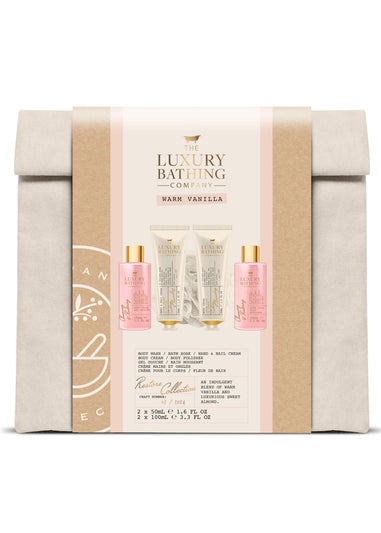 The Luxury Bathing Company Beige Restore Collection Bag Set