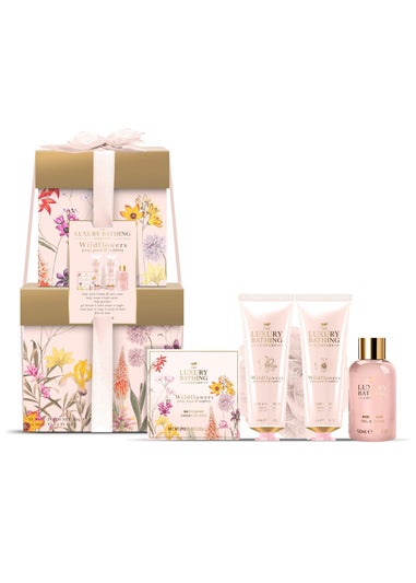 The Luxury Bathing Company Pastel Pink Complete Collection Stack Set