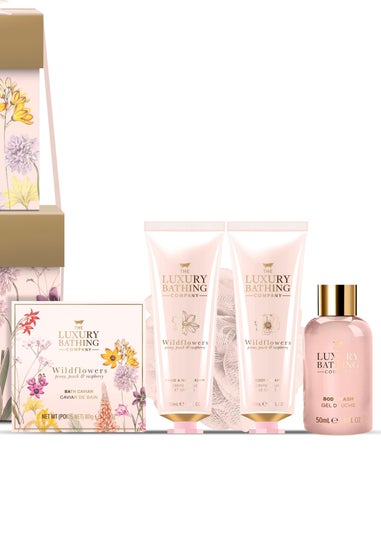 The Luxury Bathing Company Pastel Pink Complete Collection Stack Set