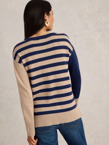 Pullover City mit Karo-Herz-Muster