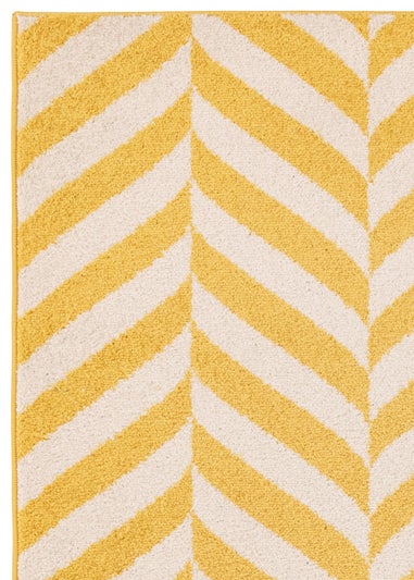 Asiatic Muse Yellow Chevron Rug