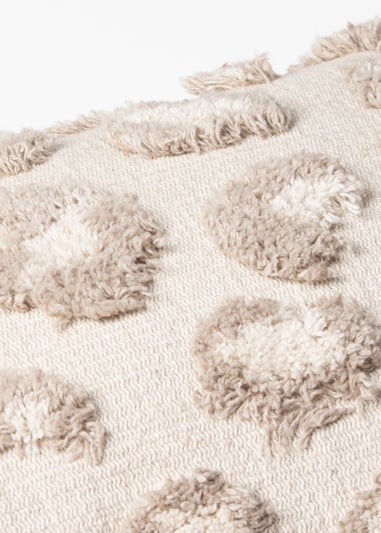 furn. Natural Maeve Tufted Cotton Filled Cushion (30cm x 50cm)