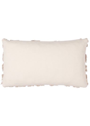 furn. Natural Maeve Tufted Cotton Filled Cushion (30cm x 50cm)