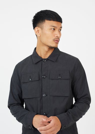 Brave Soul Black Button Through Shacket