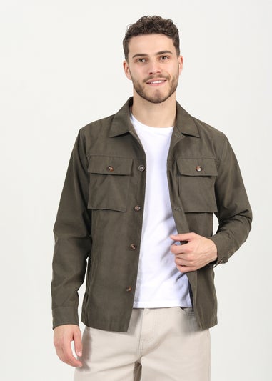 Brave Soul Khaki Button Through Shacket