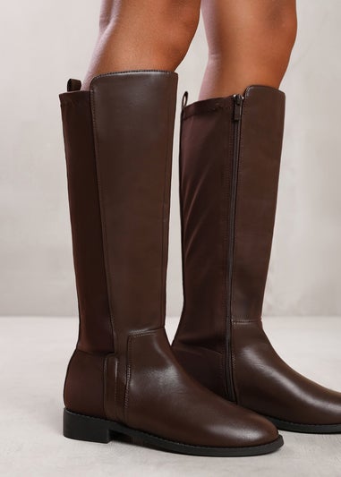 Where's That From Parker Dark Brown Knee High Boots