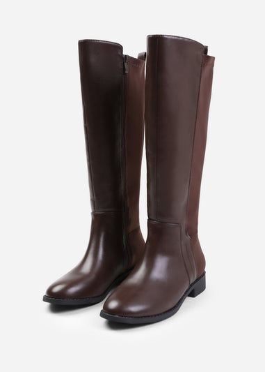 Where's That From Parker Dark Brown Knee High Boots