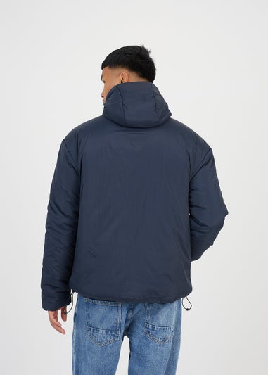 Brave Soul Navy Padded Hooded Jacket