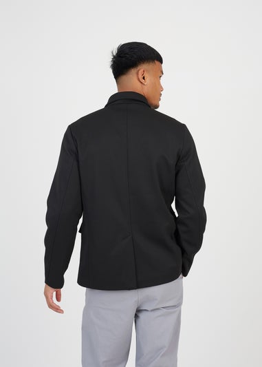 Brave Soul Black Twill Button Through Jacket