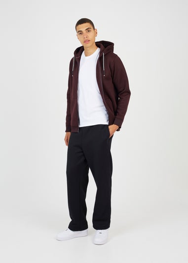 Brave Soul Burgundy Zip Through Hoody