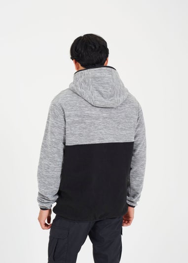 Brave Soul Ecru Colour Block Zip Through Hoody