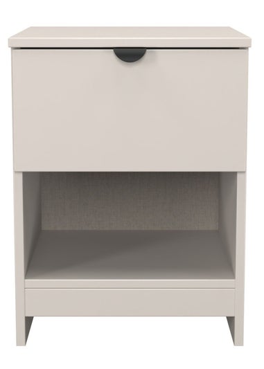 Swift Ready Assembled Arran 1 Drawer Open Shelf Bedside Cabinet