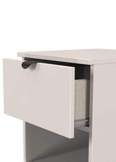 Swift Ready Assembled Arran 2 Drawer Open Shelf Bedside Cabinet