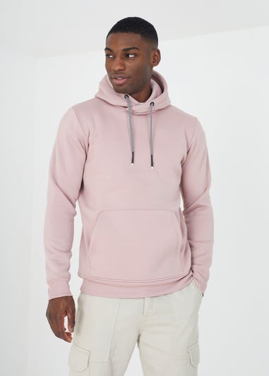 Brave Soul Pale Pink Hoody With Kangaroo Pocket