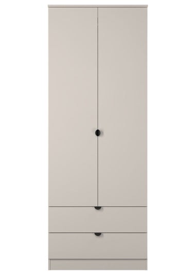 Swift Ready Assembled Arran 2 Drawer Double Wardrobe