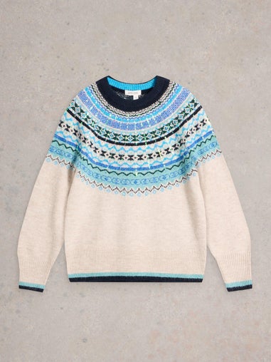 Norwegerpullover mit Pailletten