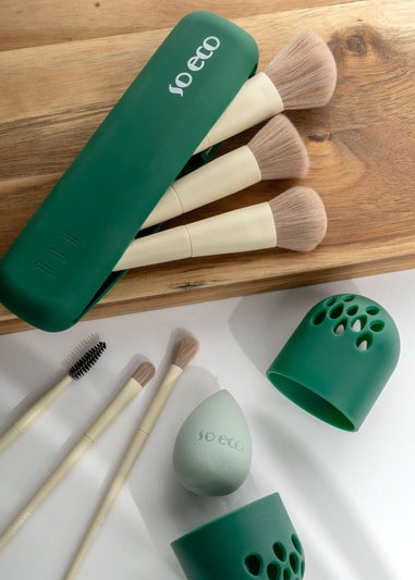 So Eco Dark Green Makeup Tool Set & Case