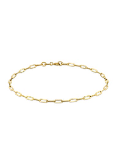 Golden Moments 9ct Yellow Gold Paper Chain Bracelet