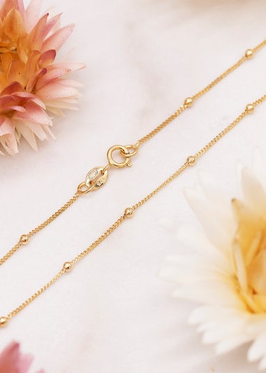 Golden Moments 9ct Yellow Gold Curb and Ball Chain