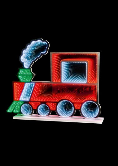 Premier Decorations Lit Infinity Mirror Standing Train 60cm