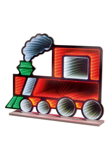 Premier Decorations Lit Infinity Mirror Standing Train 60cm