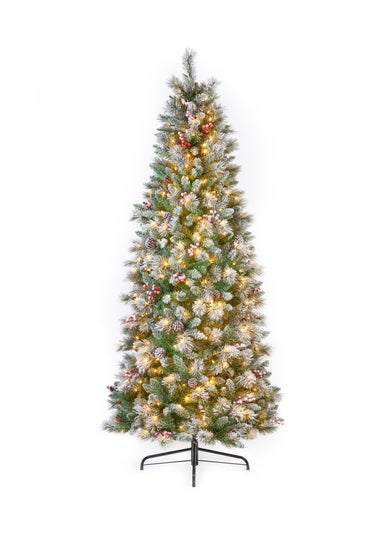 Premier Decorations Pre-lit Frosted Calgary Pine Christmas Tree 6.5ft