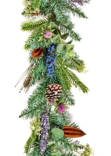 Premier Decorations Eucalyptus and Thistle artificial Garland 180cm