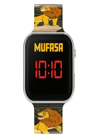 Disney Black Lion King Mufasa Printed Strap LED Watch