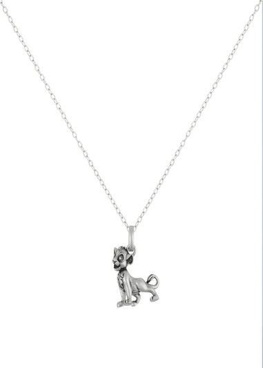 Disney Silver 3D Simba Necklace