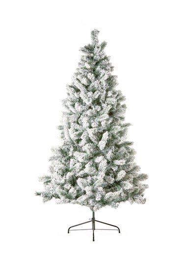 Premier Decorations Flocked Verbier Spruce Christmas Tree 6ft