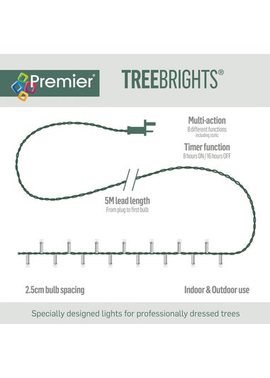 Premier Decorations 240 White LED Treebrights