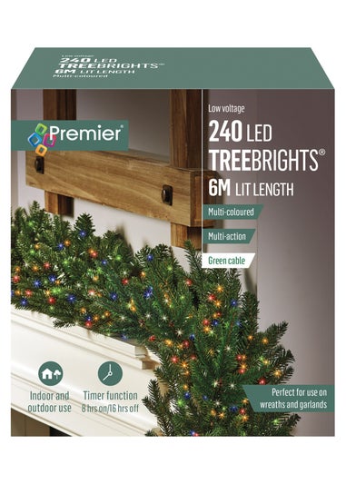 Premier Decorations 240 Multi-colour LED Treebrights