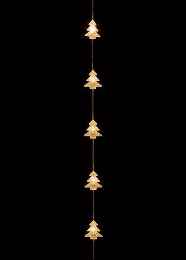 Premier Decorations 108 Warm White Flexibright Christmas Tree Curtain Light