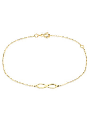 Golden Moments 9ct Yellow Gold 'Infinity' Bracelet